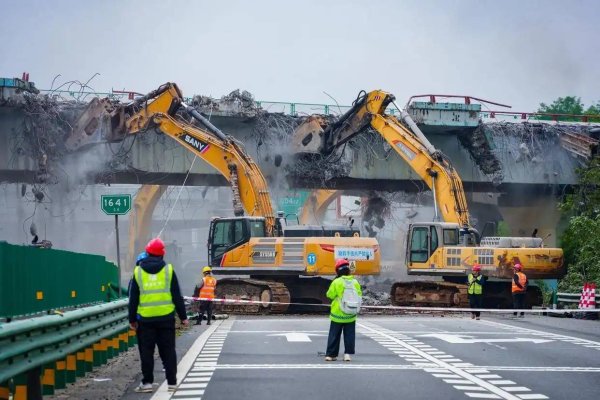 京港澳高速株耒段23座主线跨线桥同步拆除，株洲至衡阳大市段北往南恢复正常通行