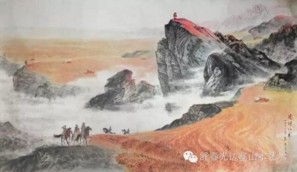 2026农历丙午年贺岁：大漠长风驰骏马，笔墨丹心颂边塞——舒春光先生笔下的马