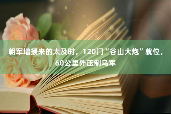 朝军增援来的太及时，120门“谷山大炮”就位，60公里外压制乌军