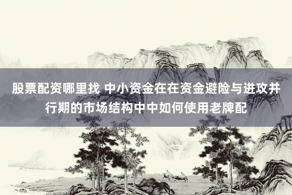 股票配资哪里找 中小资金在在资金避险与进攻并行期的市场结构中中如何使用老牌配