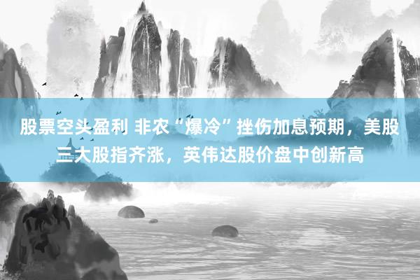 股票空头盈利 非农“爆冷”挫伤加息预期，美股三大股指齐涨，英伟达股价盘中创新高